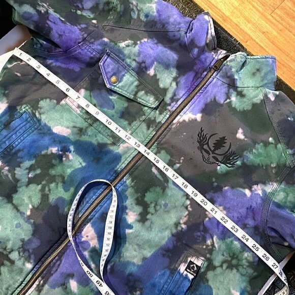 Dri Duck Grateful Dead Tie Dye Jacket Mens Sz XL Limited Edition Dead of Winter - Picture 10 of 16